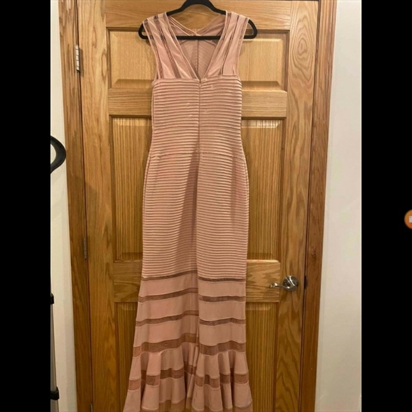 Tadashi Shoji  Pintuck Ruffled Illusion Tank Dress - Picture 6 of 16